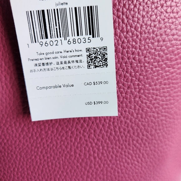 Kate Spade Medium Pebbled Leather Juliette Magenta 6 pc Set NWT - Picture 10 of 12